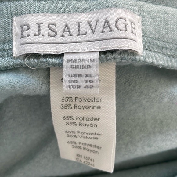 NEW |‎ PJ SALVAGE Ice Blue Snow flake Lounge Jogger Pajama Pant Sleep Bottoms XL - Picture 5 of 8